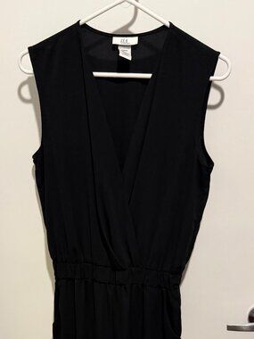 JOE B Black Sleeveless Jumpsuit – Silky Feel – Classy Night Out – Size M